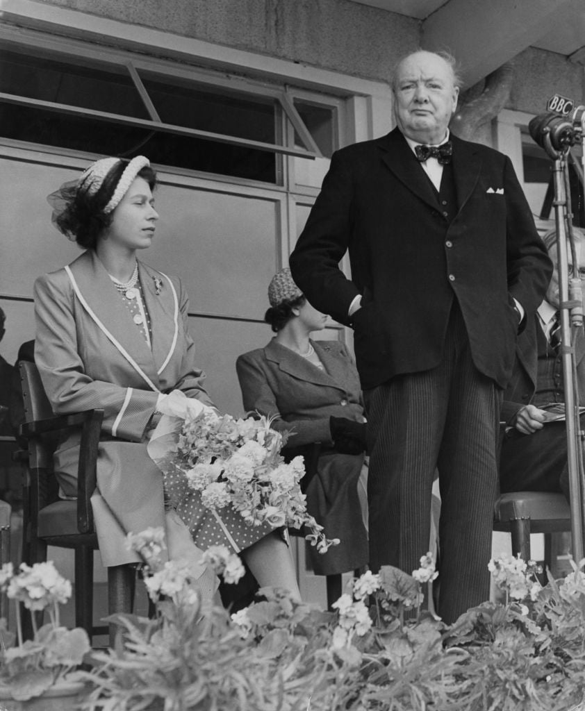 La Reina con Winston Churchill en 1951 