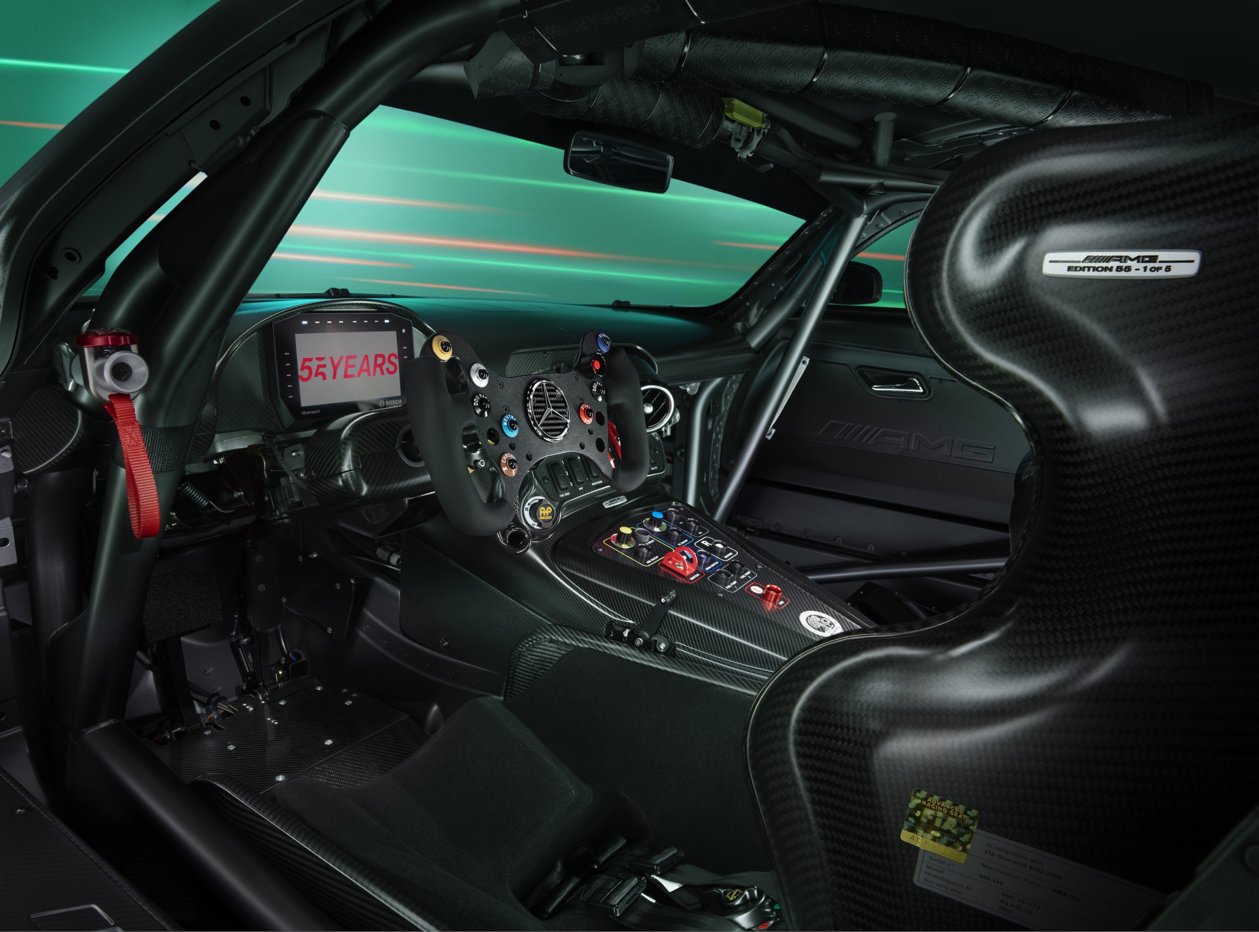 El interior del Mercedes AMG GT3