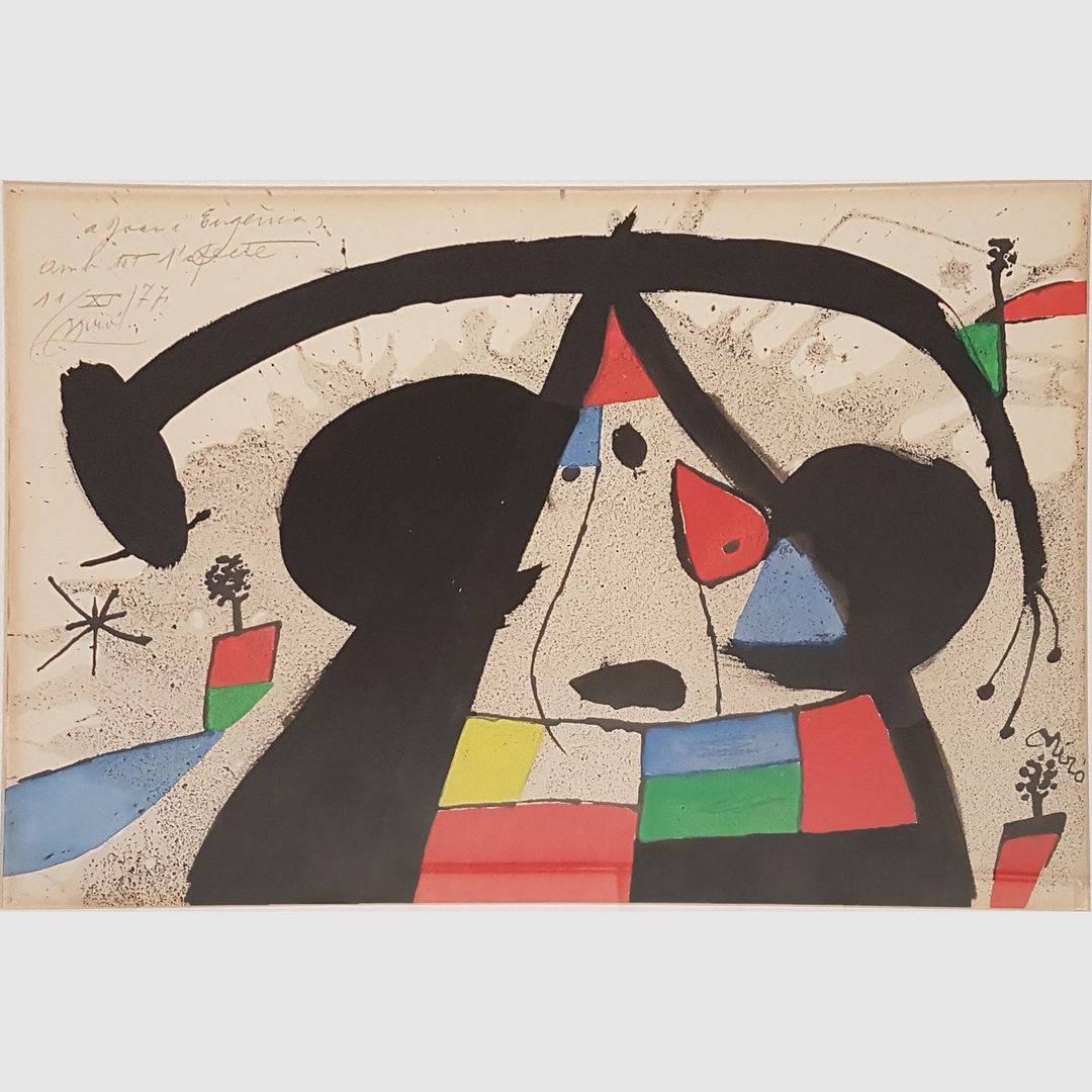 Obra de Miró en la exposición dedicada a Joan de Muga