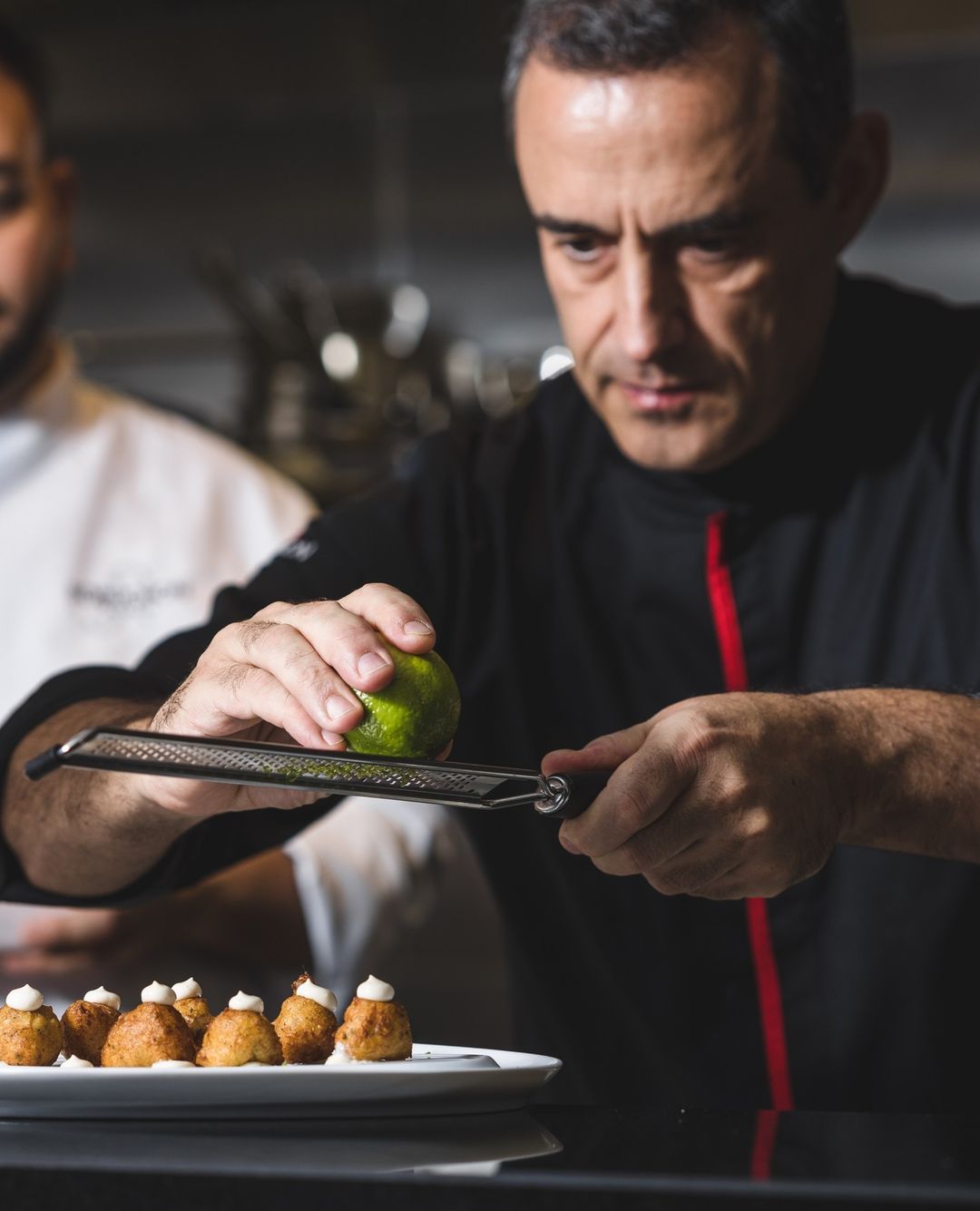 El chef Jorge González en Robuchon