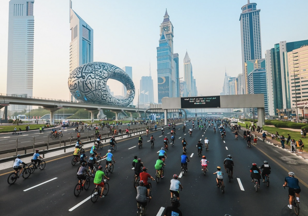 Ciclismo en 'Dubai Fitness'