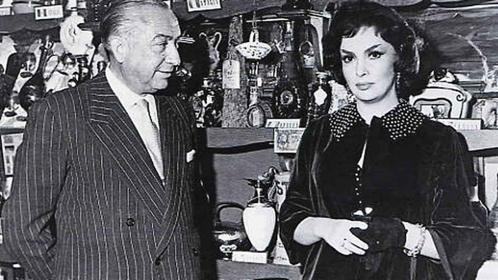 Gina Lollobrigida en Museo Chicote