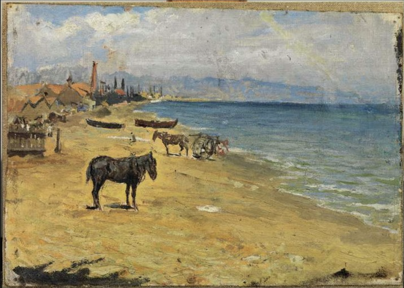 "Platja de la Barceloneta" (1896) Pablo Picasso