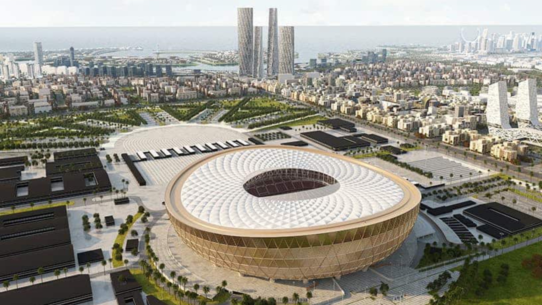 El Estadio Lusail y sus nuevas torres, auténticas proezas de la arquitectura