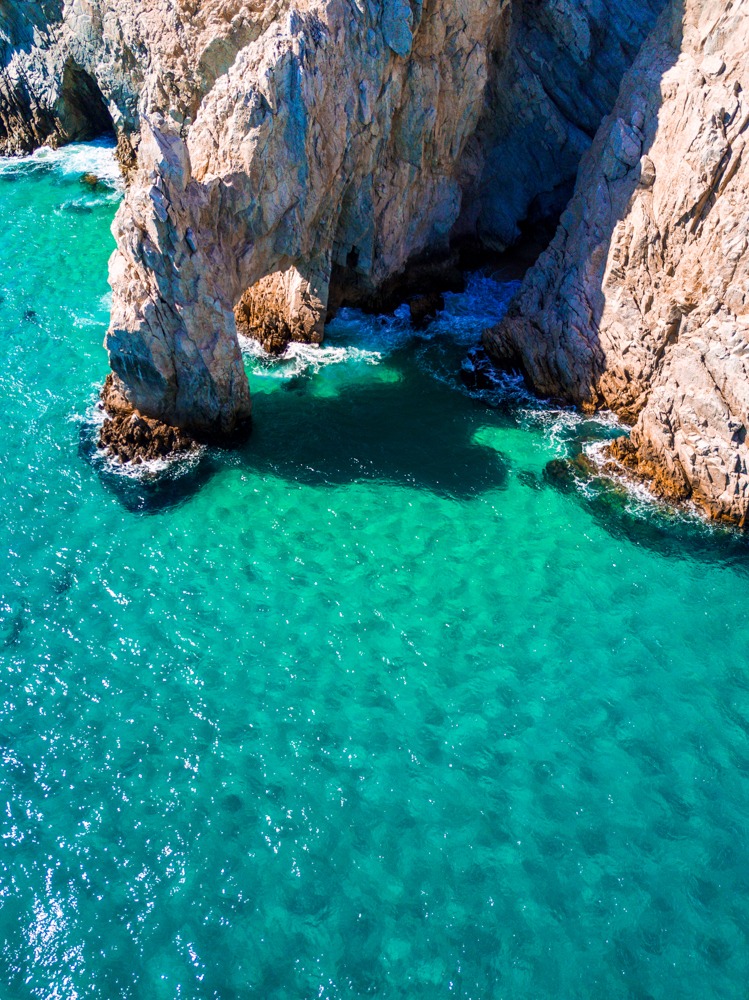 Foto cenital en Cabo San Lucas