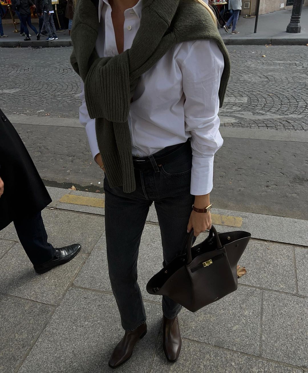 josefinehj / minimal / neutral / outfit / black / Hermes Birkin / bag