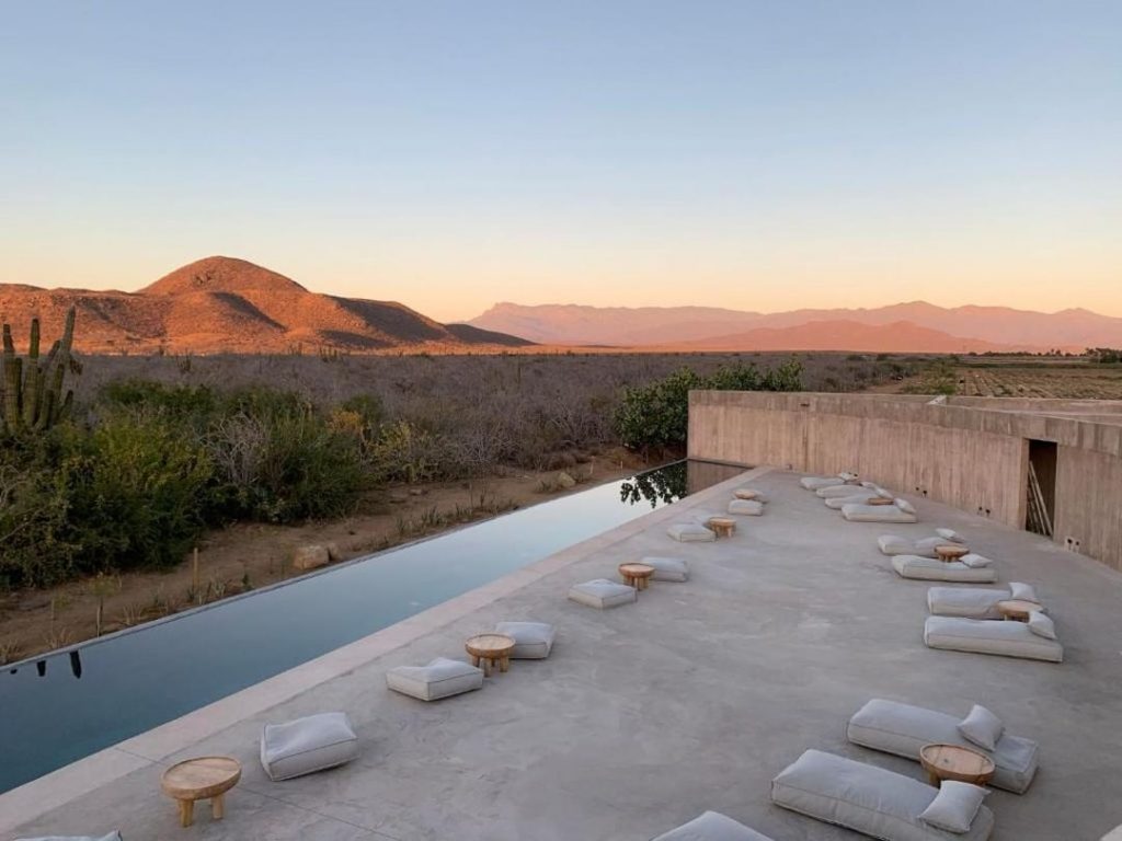 Piscina en un hotel Bputique en Todos Santos