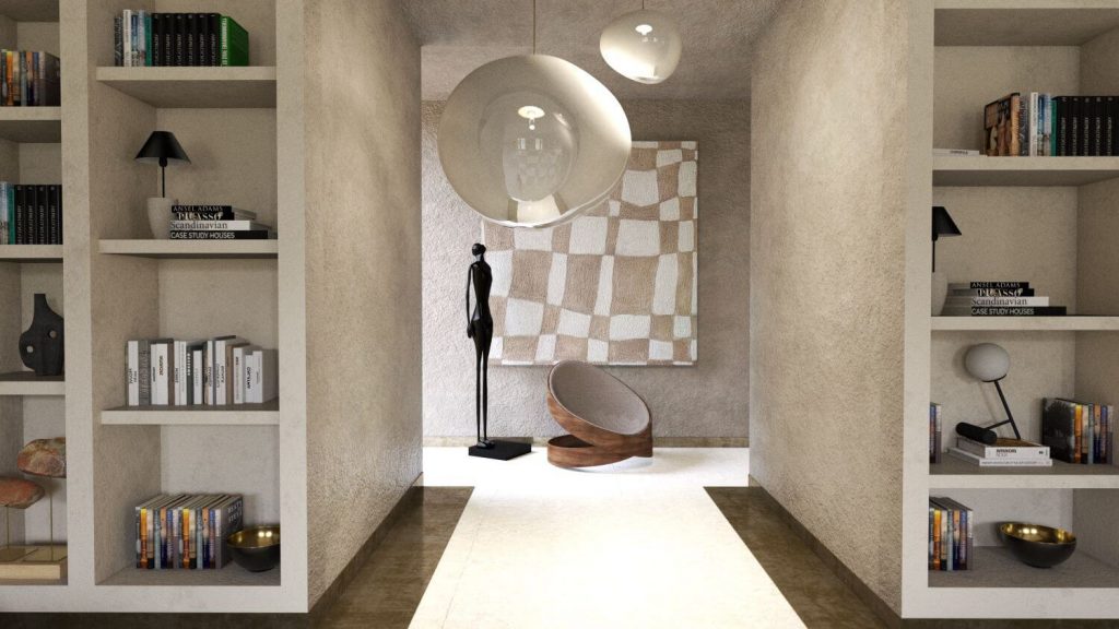 Interior de una apartamento de diseño en París