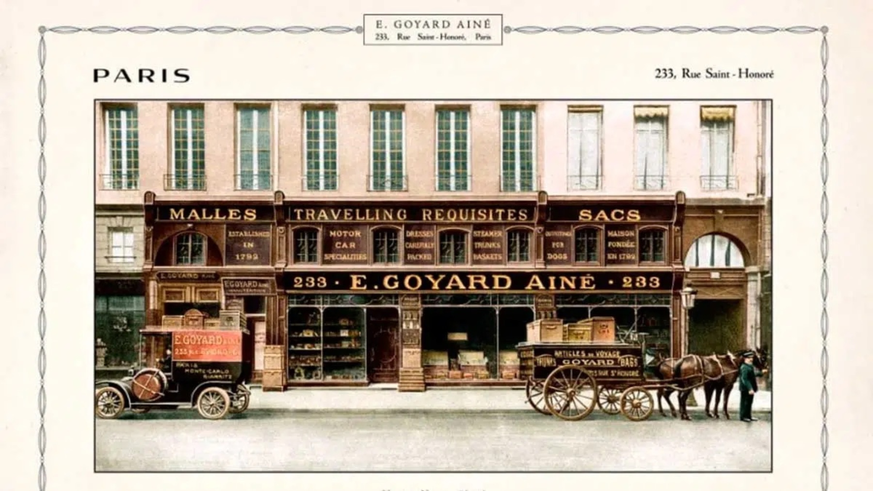Goyard, la marca francesa de lujo que no vende por internet