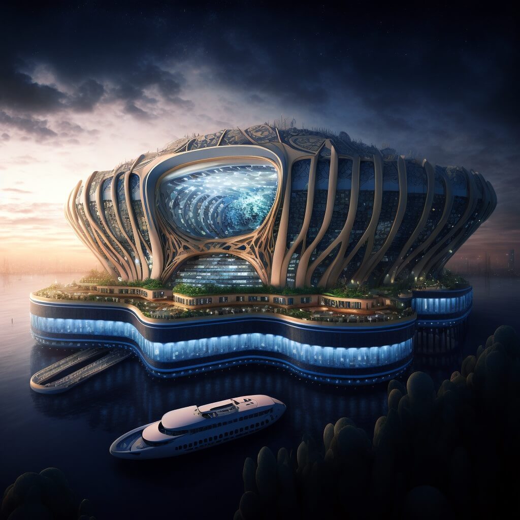 Todo sobre el revolucionario proyecto arquitectónico de los estadios flotantes Oceaniums