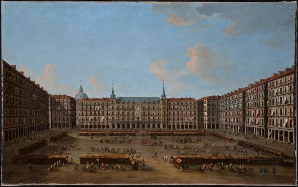 Coleccion Abello Antonio Joli (hacia 1700-1777) Vista de la Plaza Mayor de Madrid