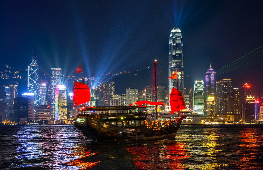 Foto: Sinfonía de Luces en Hong Kong