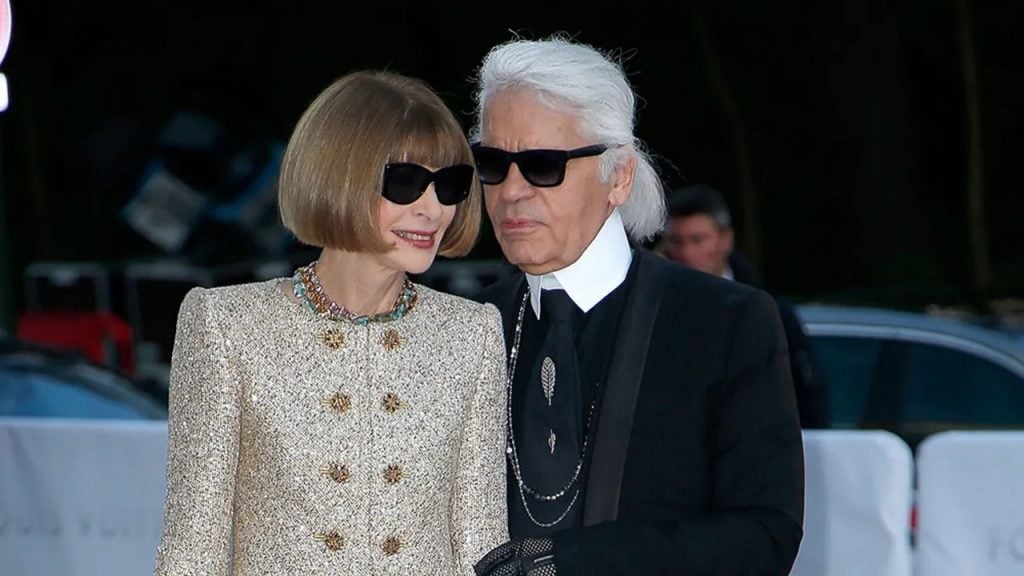 Anna Wintour y Karl Lagerfeld