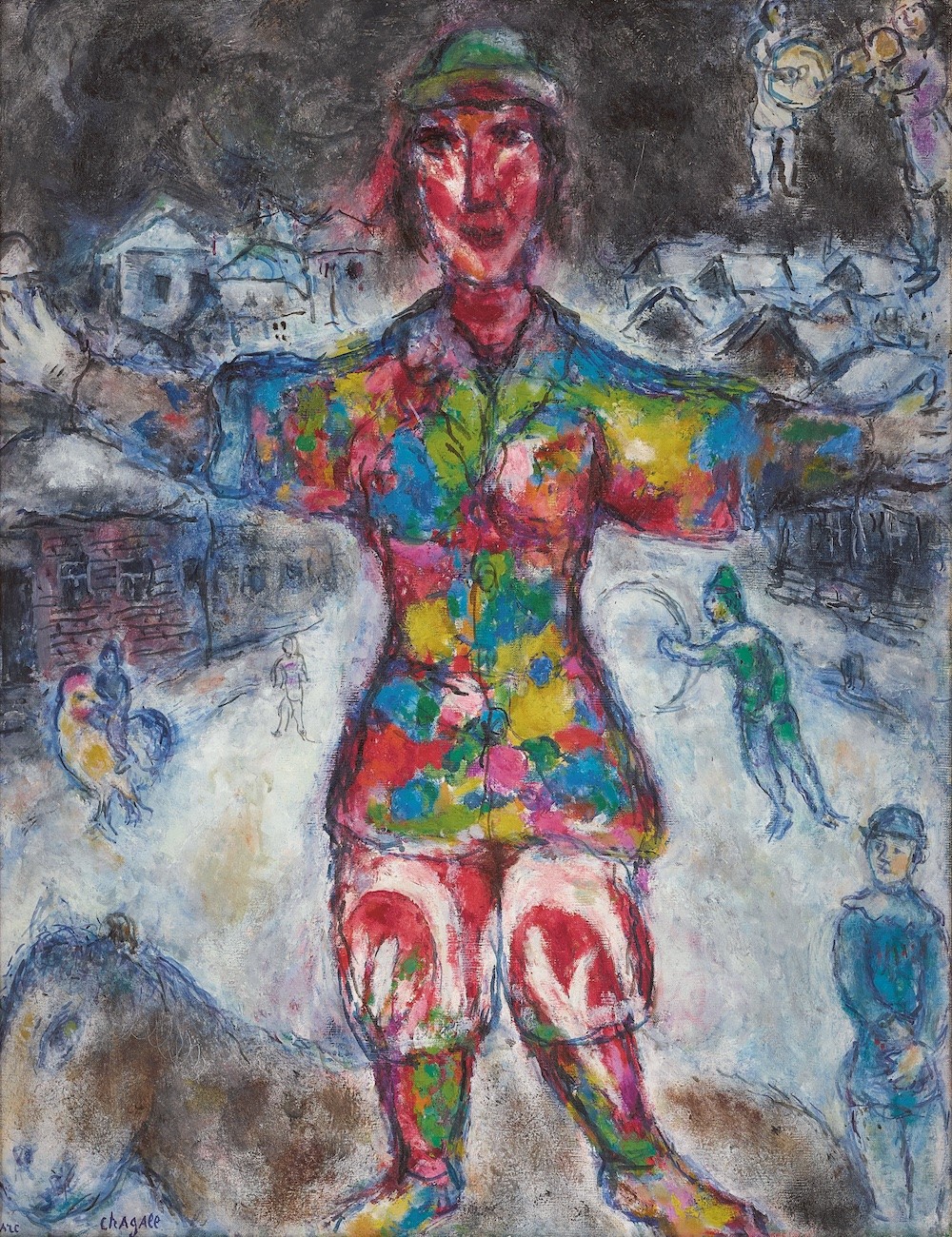 'Payaso multicolor', Marc Chagall