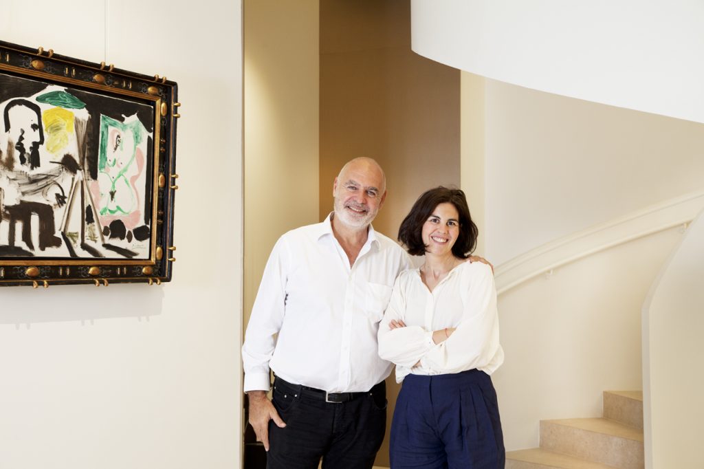 Gilles Dyan y Belén Herrera Ottino. Foto Enrique Palacio