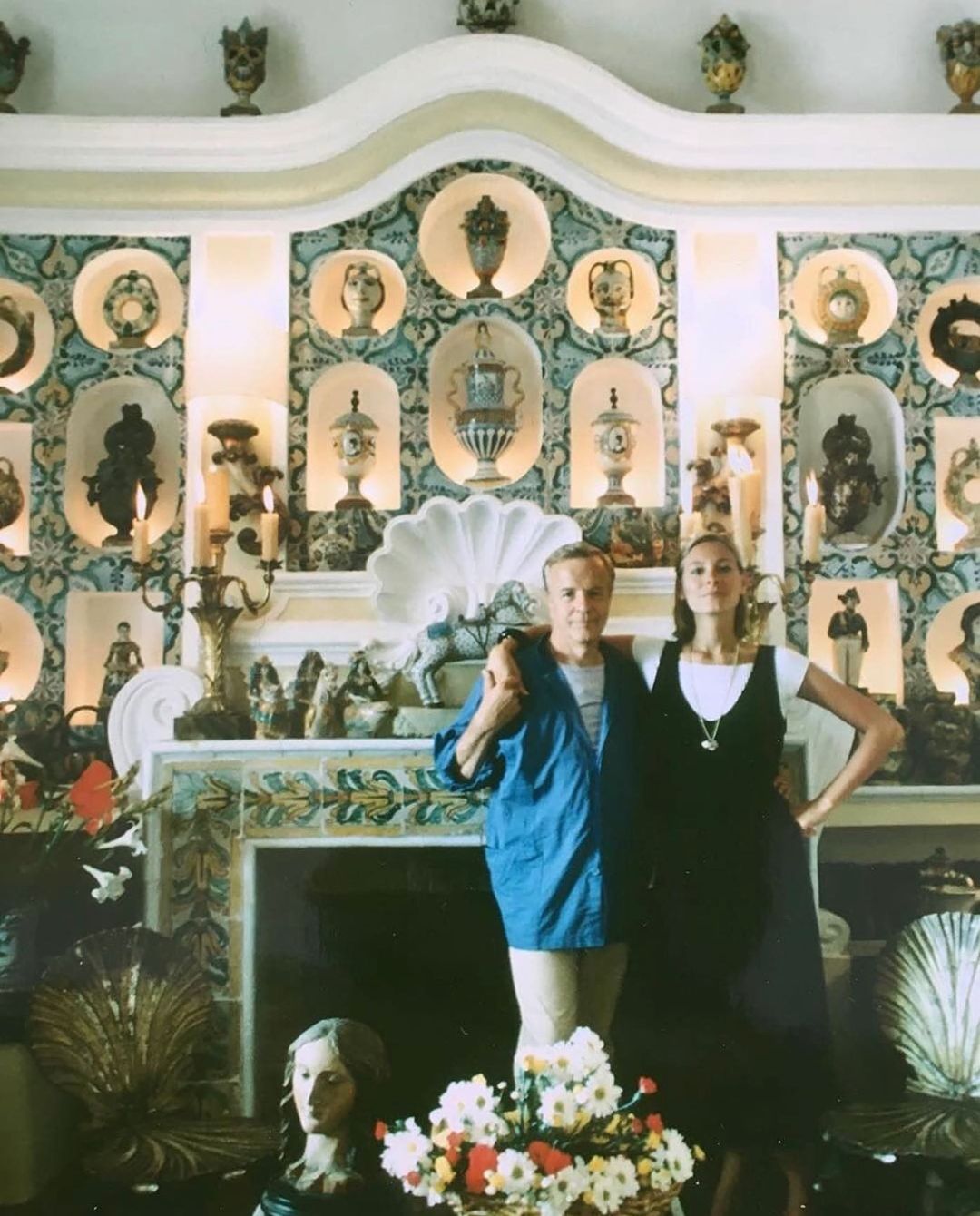 Franco Zeffirelli y Laura Hawk
