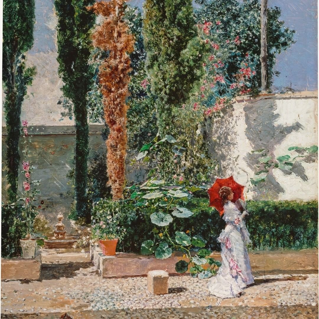 "Jardín de la casa de Fortuny" (detalle), de Fortuny y Raimundo de Madrazo