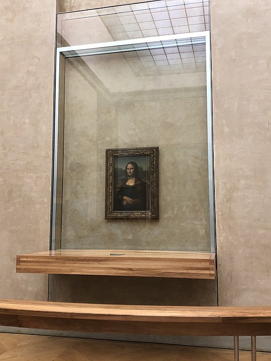 La Mona Lisa en el Louvre