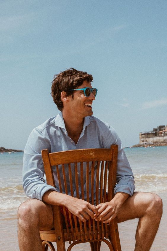 hombre playa
