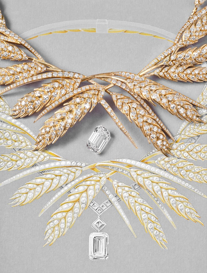 Bocetos de las joyas de Chaumet