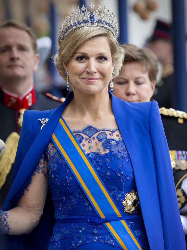Tiara coronación Máxima de Holanda