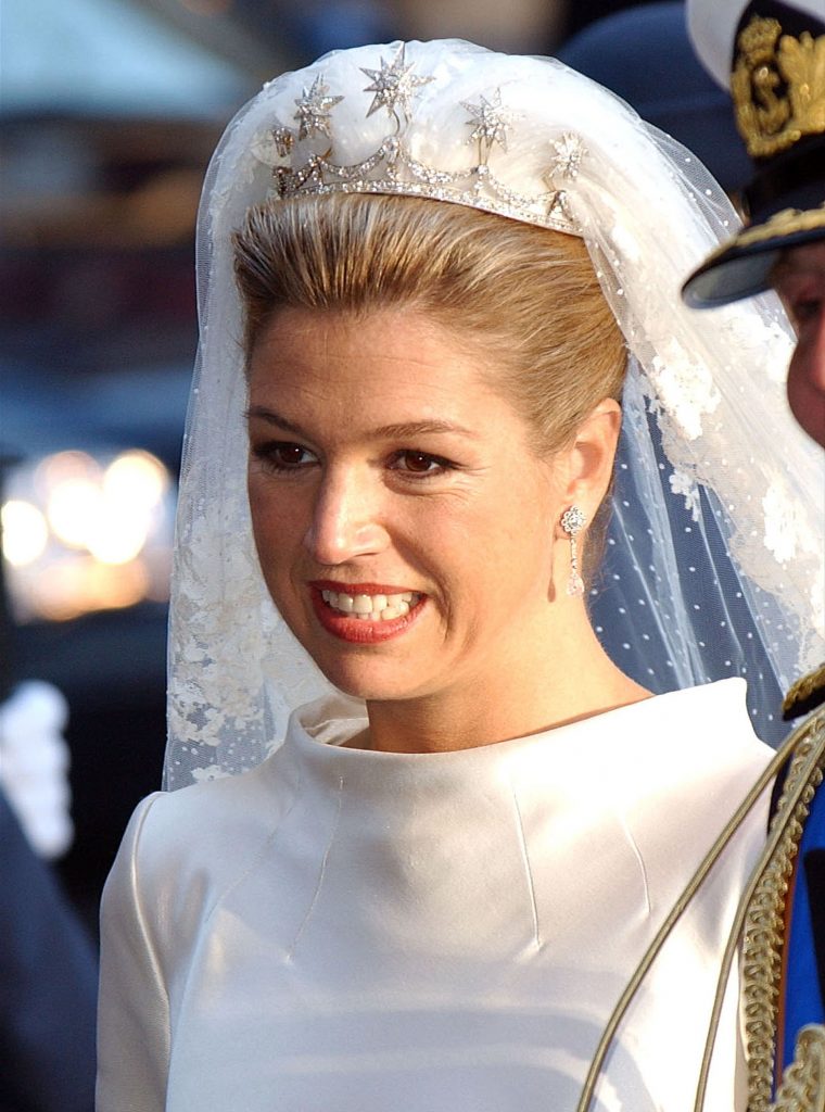 Máxima de Holanda tiara de diamantes