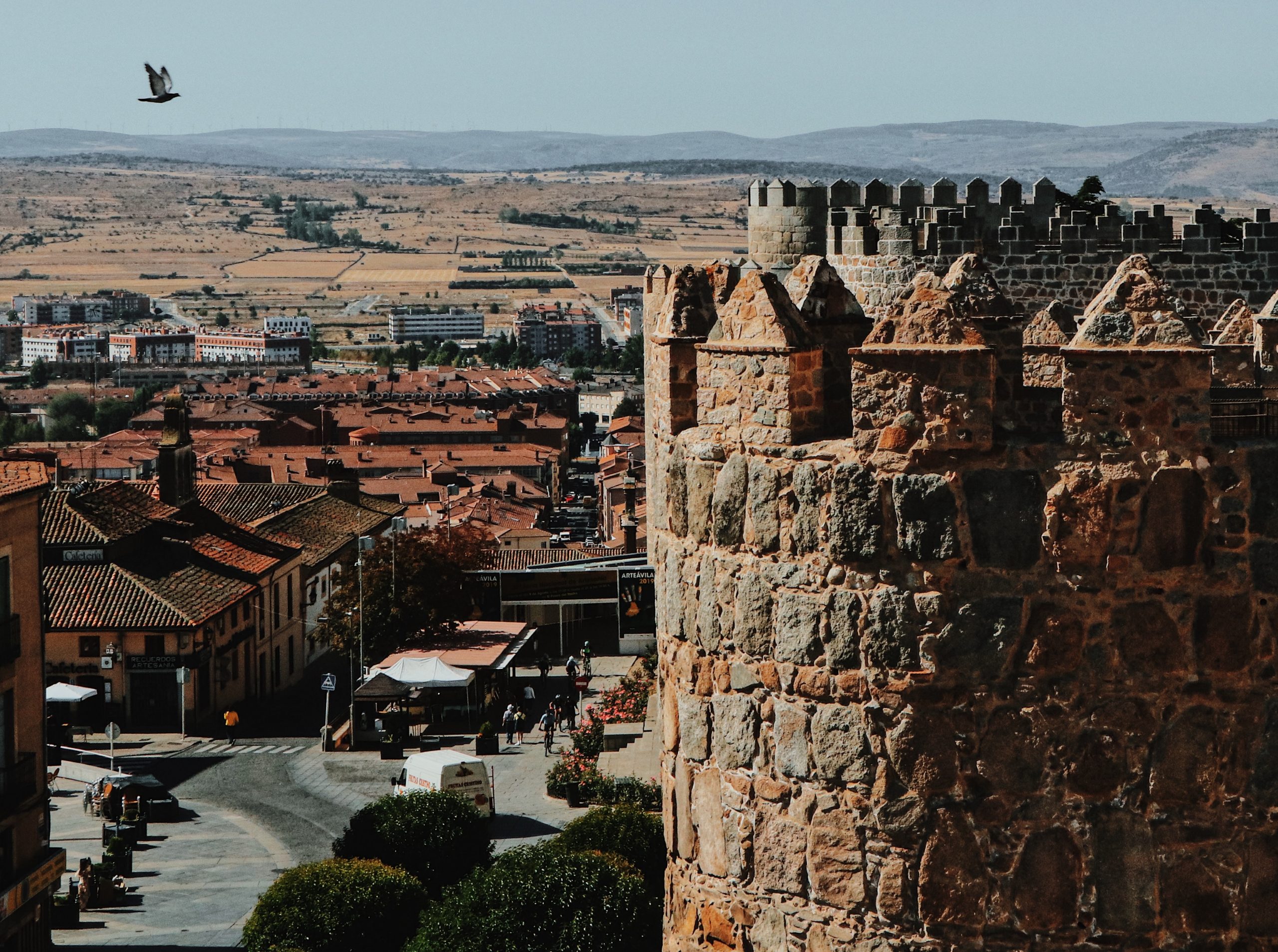Detalle de la muralla de Ávila