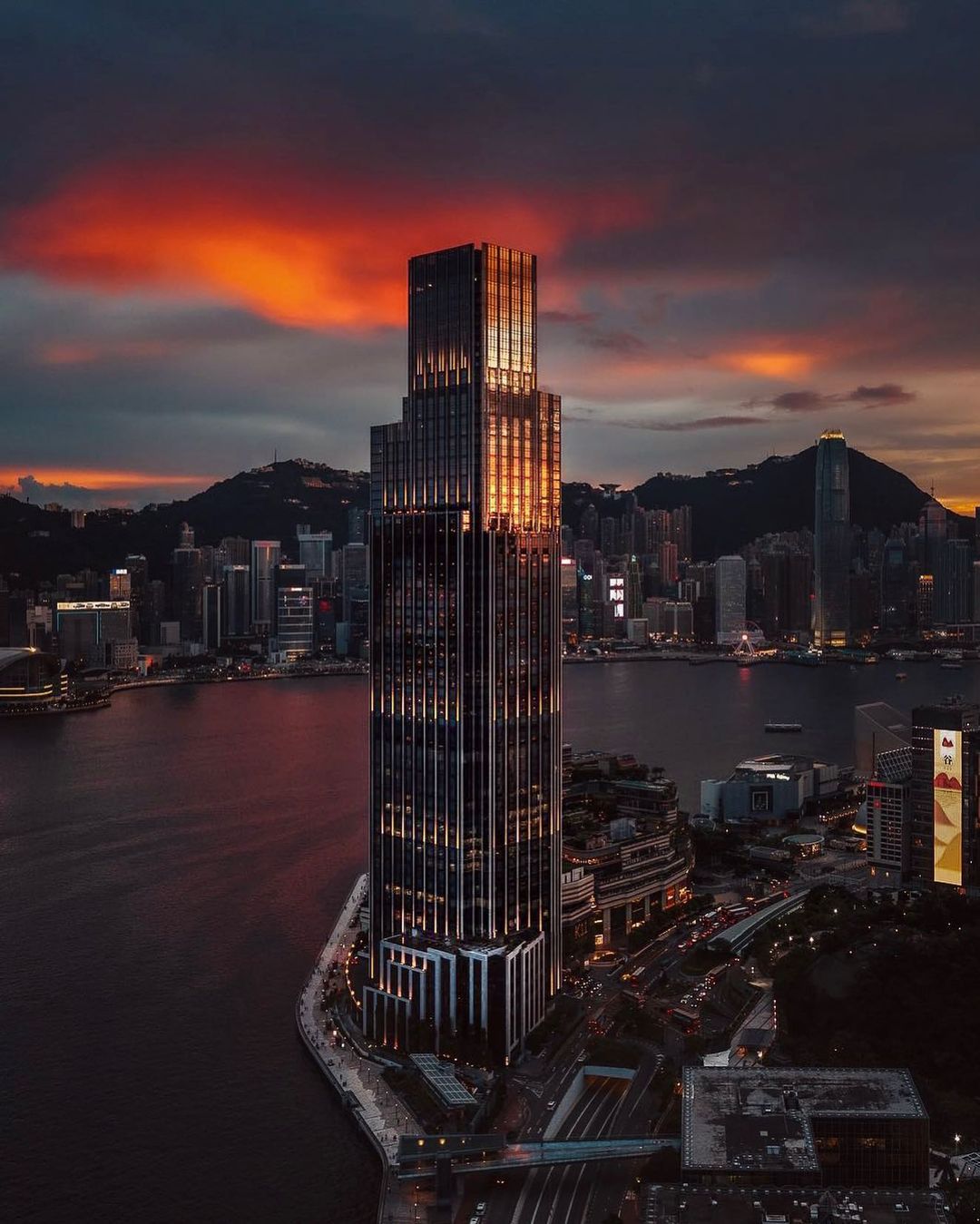 El edificio de Rosewood Hong Kong