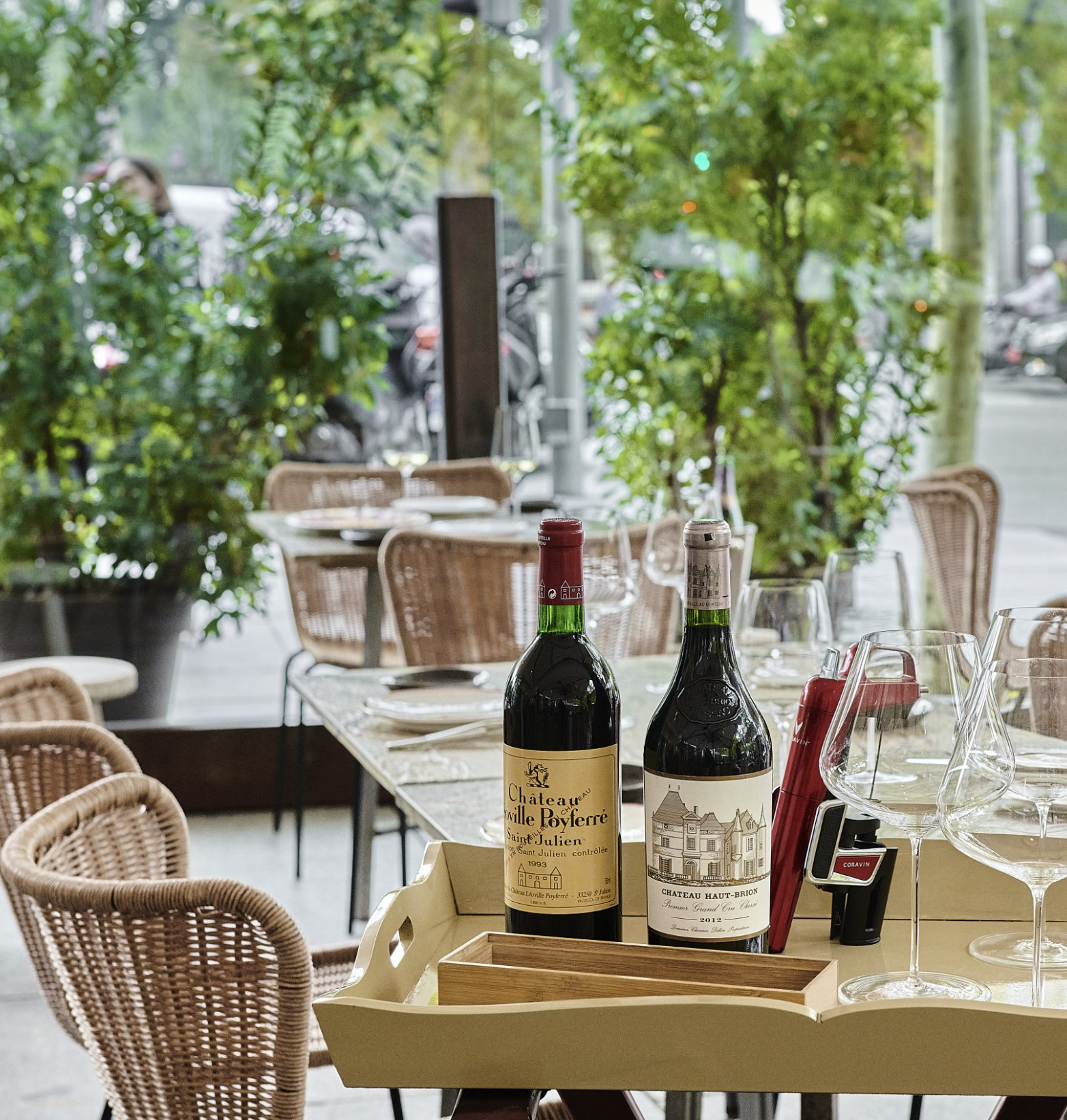 Terraza cubierta restaurante 