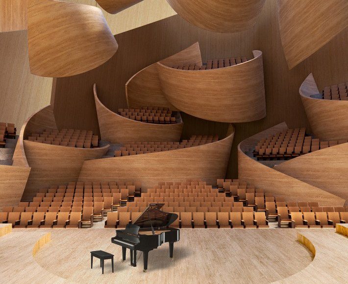 Sala inspirada en el Museo Guggenheim Nueva York