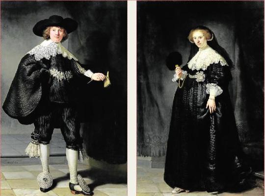 Retratos de Marten Soolmans y Oopjen Copjit de Rembrandt