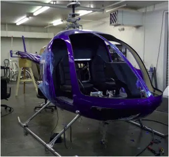 Montaje helicóptero sin licencia