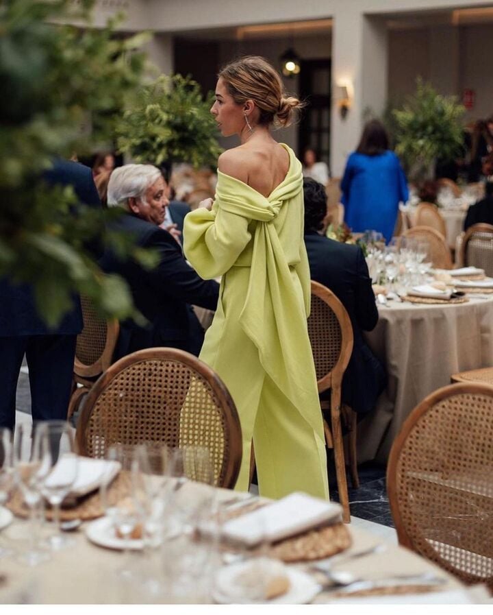 Vestido boda verde