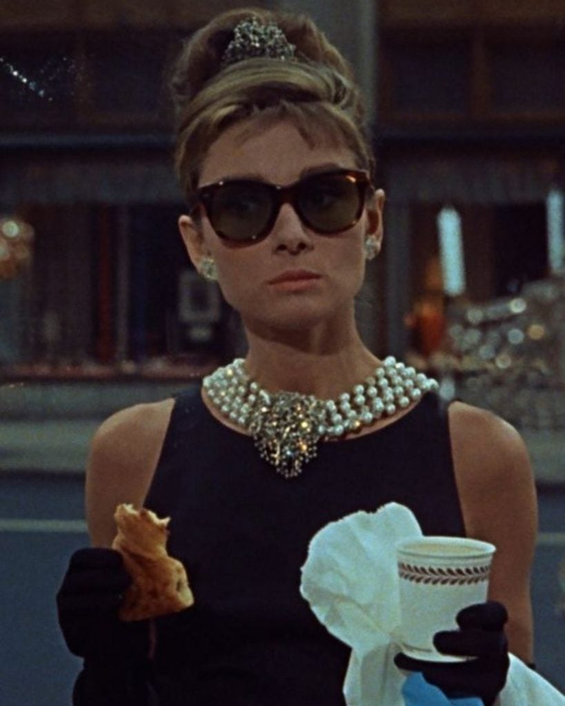Audrey Hepburn con diamante amarillo