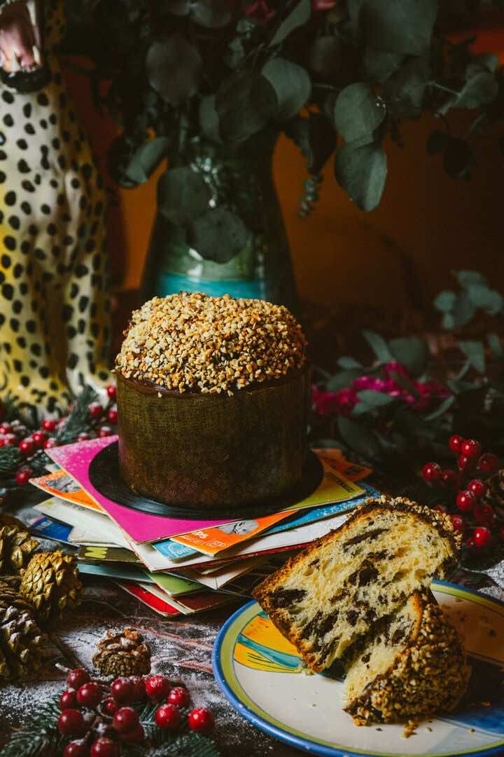 Panetone de chocolate