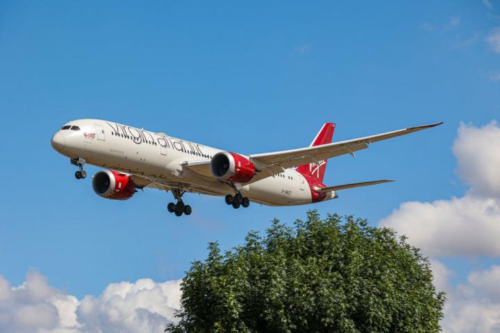 Virgin Atlantic, richard branson, avión vuela aceite