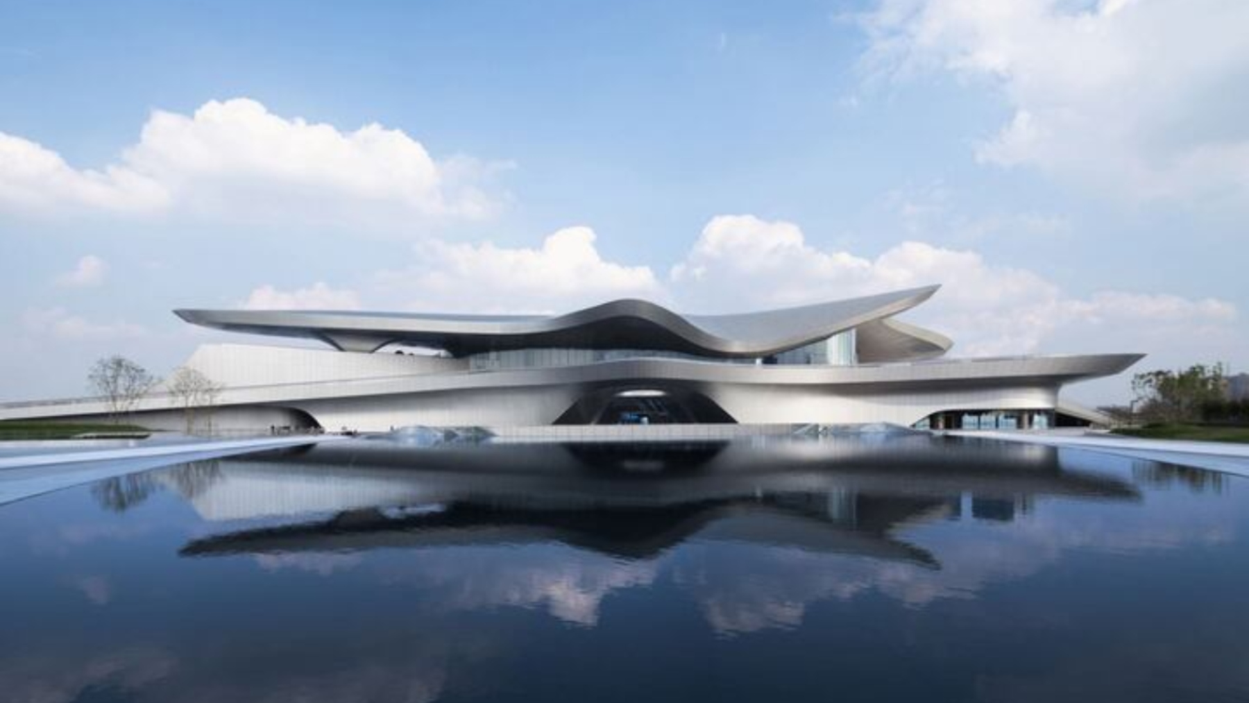 Exterior museo Chengdu, Zaha Hadid