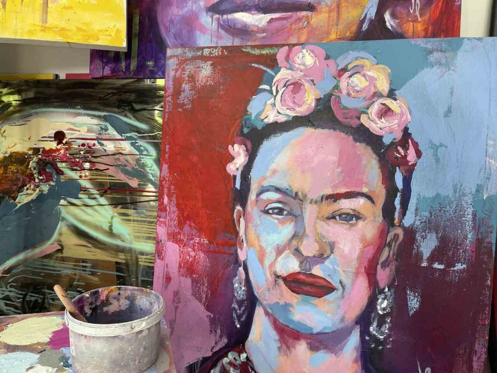 Cuadro de Frida Kahlo de Javier Peña