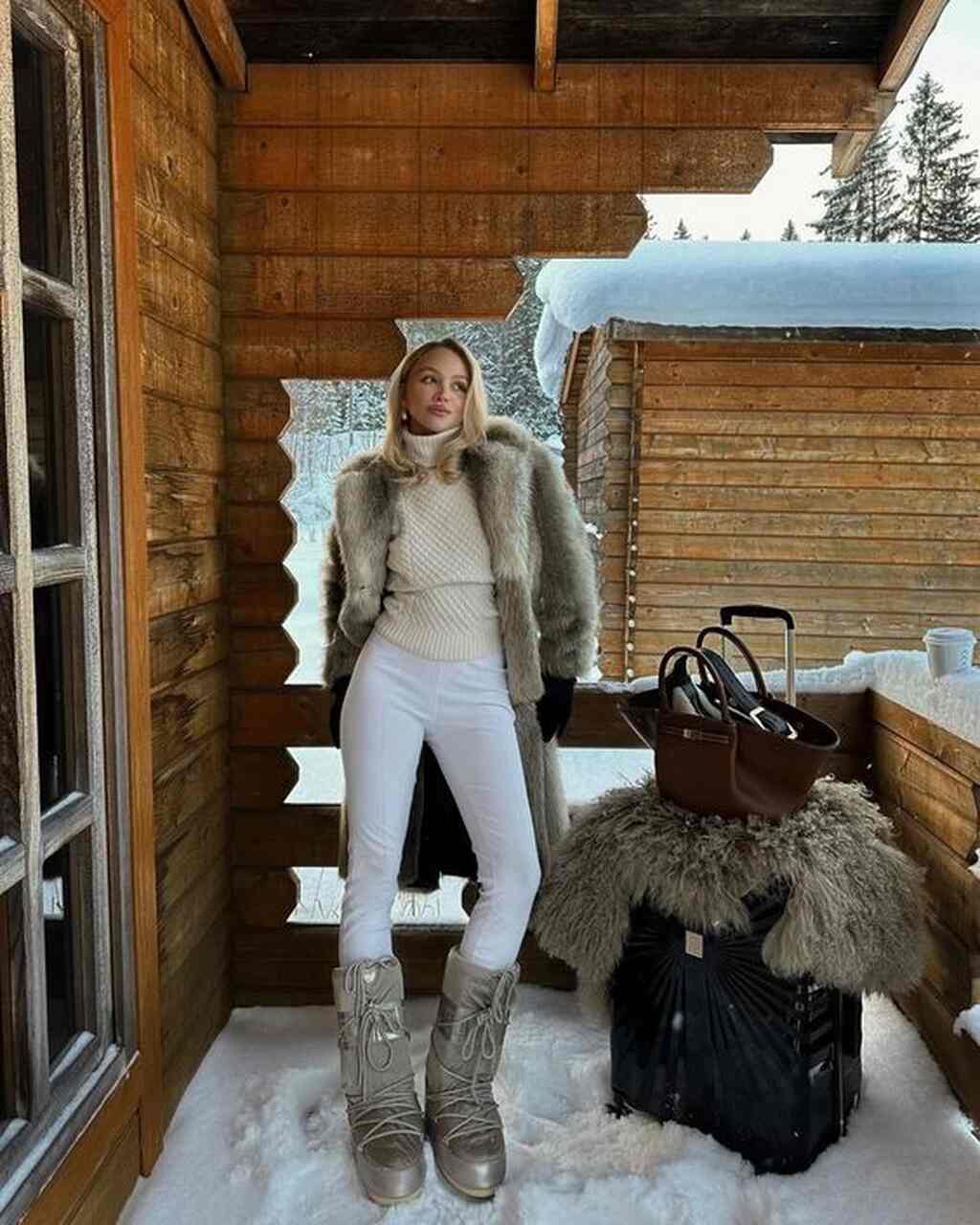 Botas de pelo, Moon Boot, Ropa esquí, look para esquiar