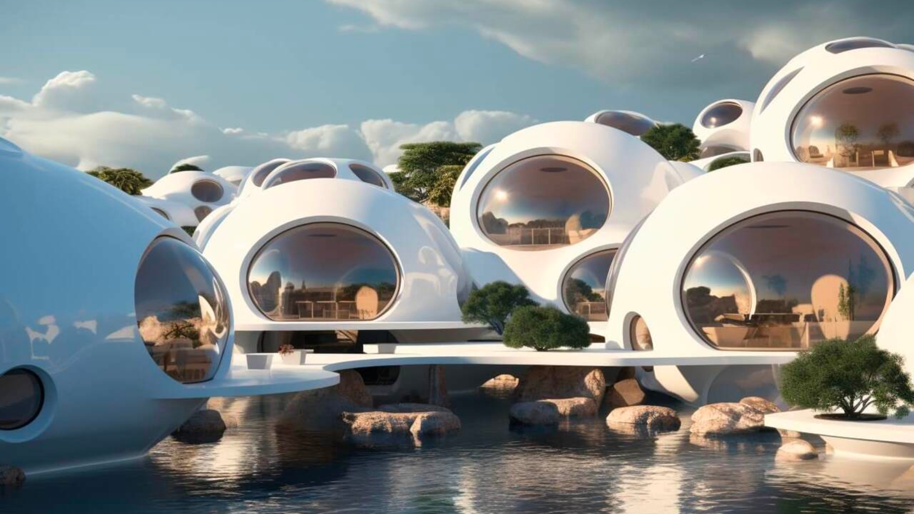 ¿Vivirías en una casa-burbuja en mitad de una isla?
