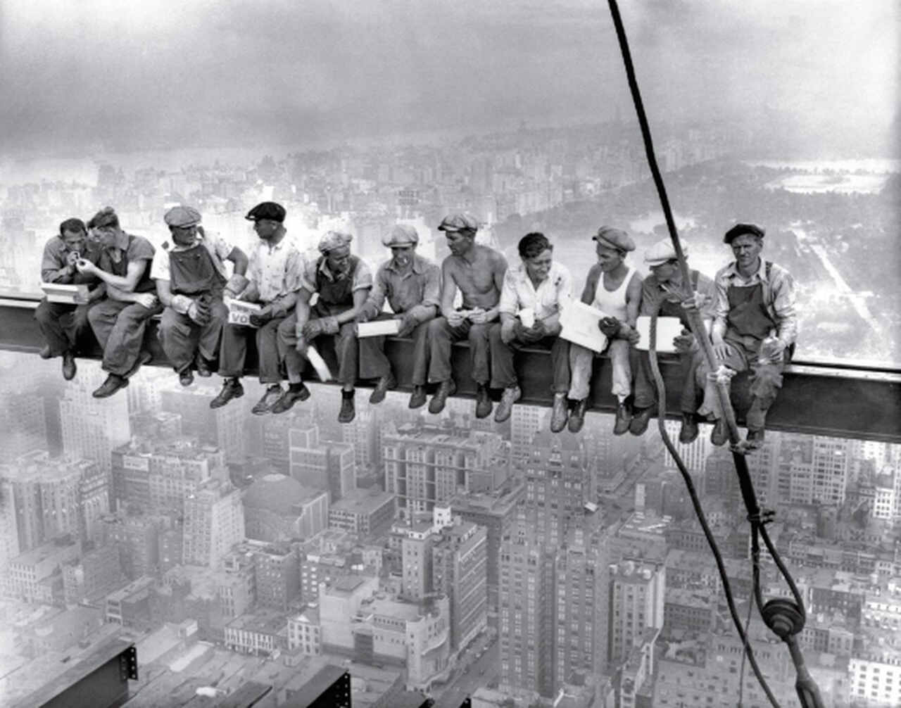Nueva York, fotos vintage, Lunch atop a Skyscra