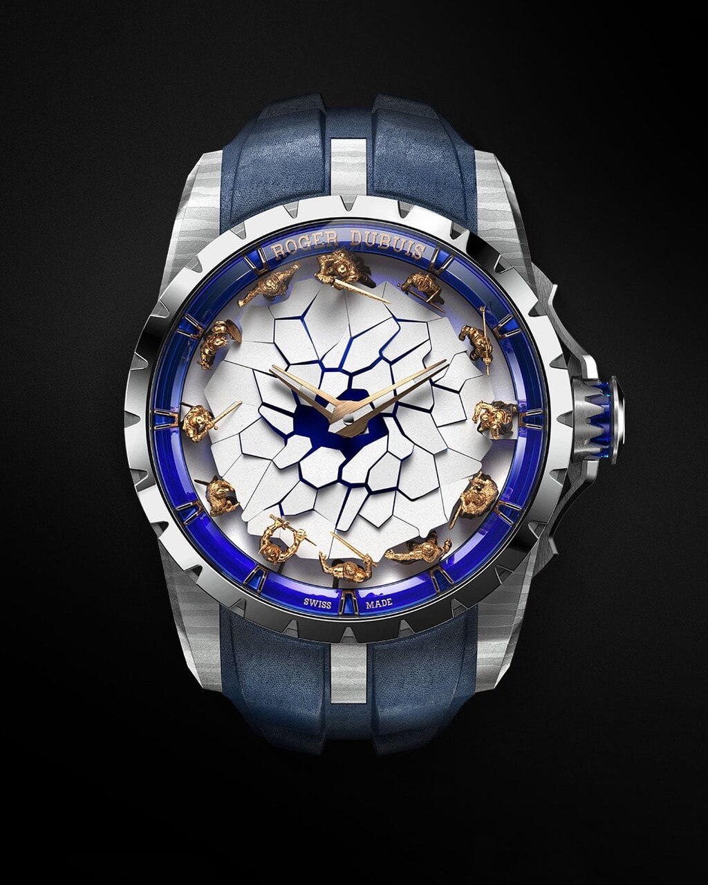 Roger Dubuis, reloj, Knights Of The Round Table Titanium Damascus