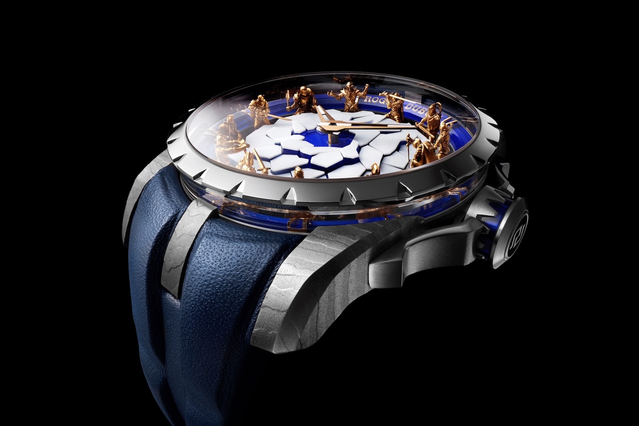 Roger Dubuis, reloj, Knights Of The Round Table Titanium Damascus