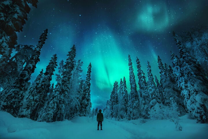 Aurora boreal en Finlandia