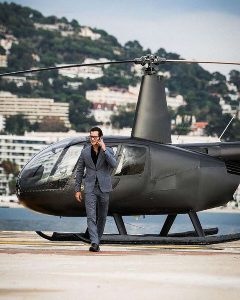 Hombre helicóptero