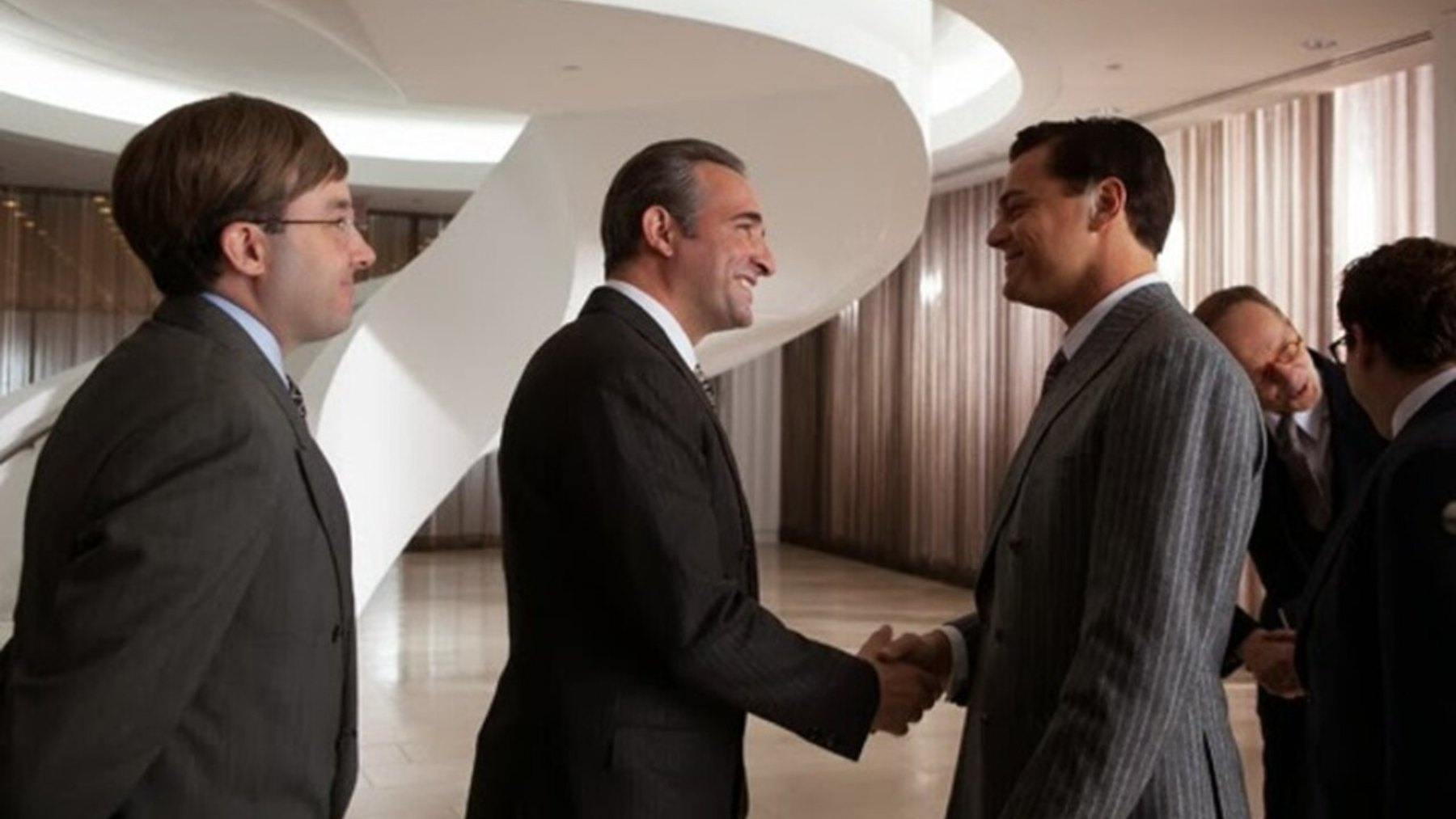 Apretón de manos, Lobo de Wall Street
