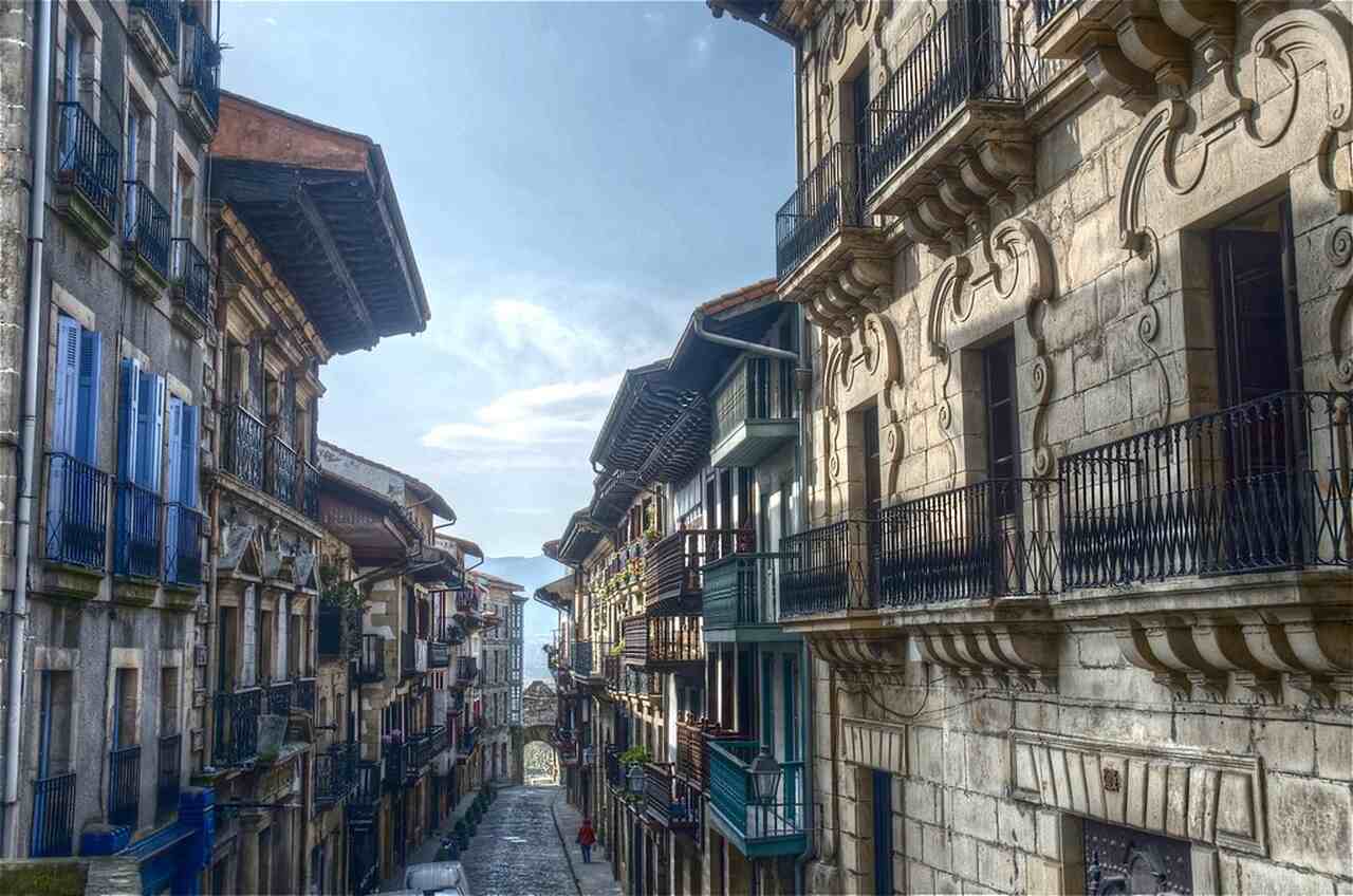 Calle Mayor, Hondarribia, Calles más bonitas, arquitectura 