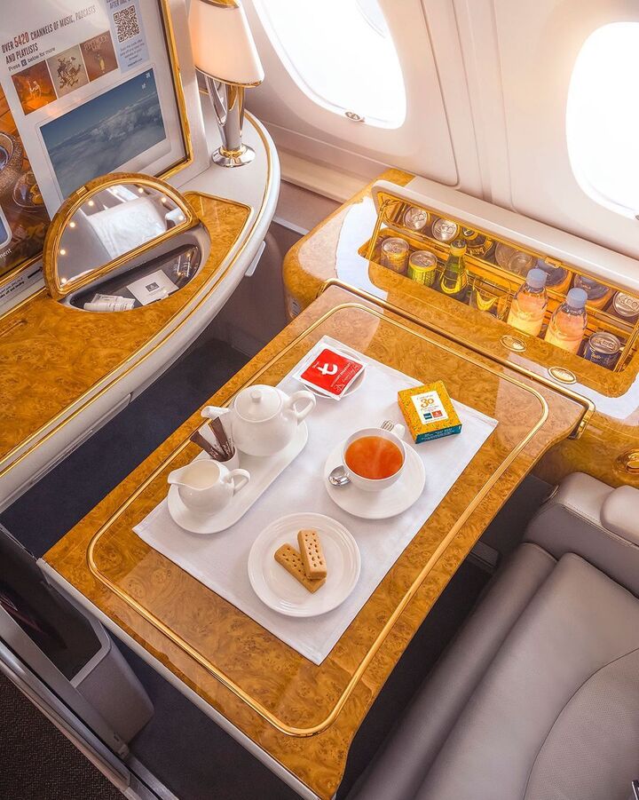 Emirates, comida avión