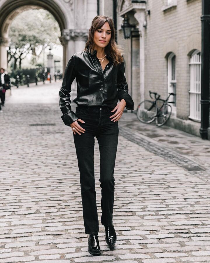 Alexa Chung, look negro