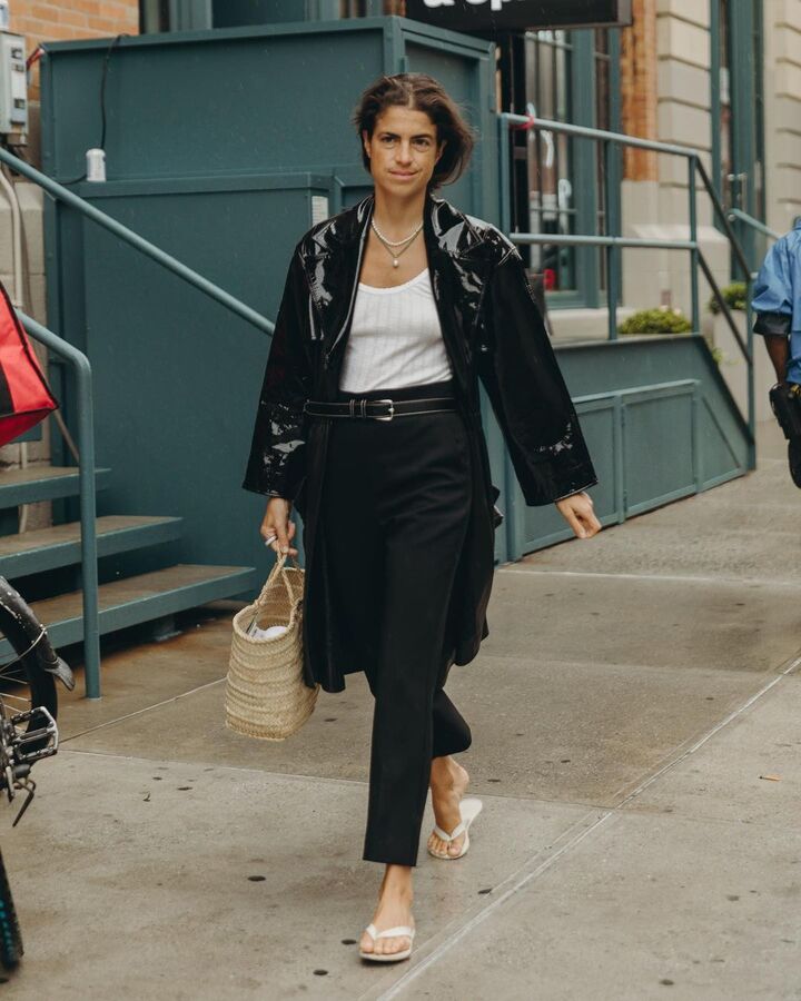 Leandra Medine, street style, look negro